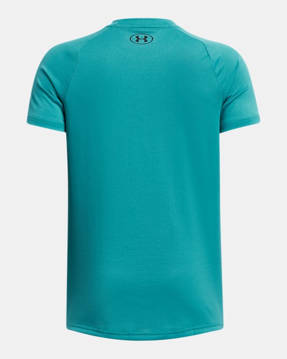 Boys' UA Tech™ 2.0 Short Sleeve in Blue image number 1